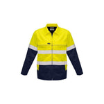 Syzmik Mens HiVis Cotton Drill Jacket - ZJ590-Queensland Workwear Supplies