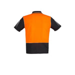 Syzmik Mens HiVis Zone Short Sleeve Polo - ZH236-Queensland Workwear Supplies