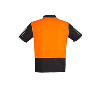 Syzmik Mens HiVis Zone Short Sleeve Polo - ZH236-Queensland Workwear Supplies