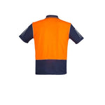 Syzmik Mens HiVis Zone Short Sleeve Polo - ZH236-Queensland Workwear Supplies