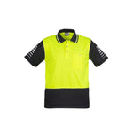 Syzmik Mens HiVis Zone Short Sleeve Polo - ZH236-Queensland Workwear Supplies