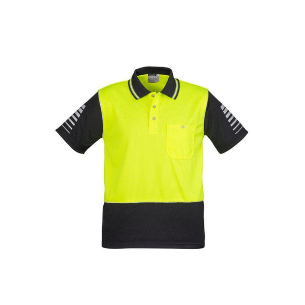 Syzmik Mens HiVis Zone Short Sleeve Polo - ZH236-Queensland Workwear Supplies