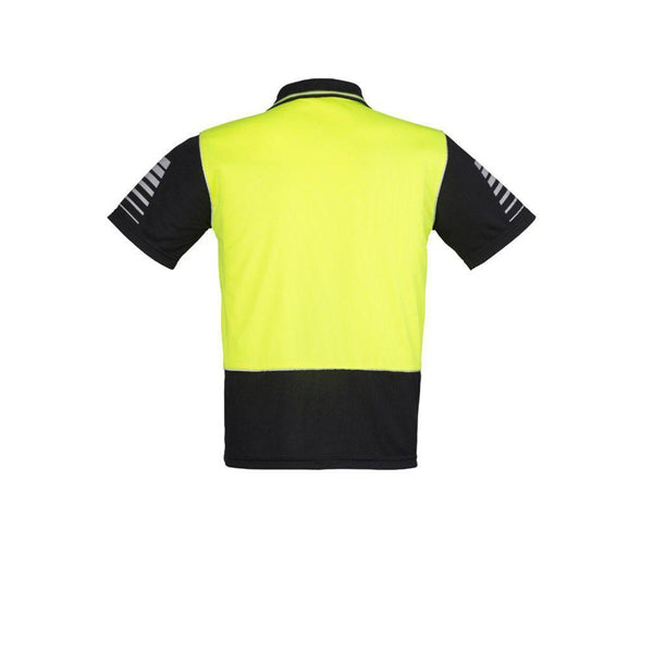 Syzmik Mens HiVis Zone Short Sleeve Polo - ZH236-Queensland Workwear Supplies
