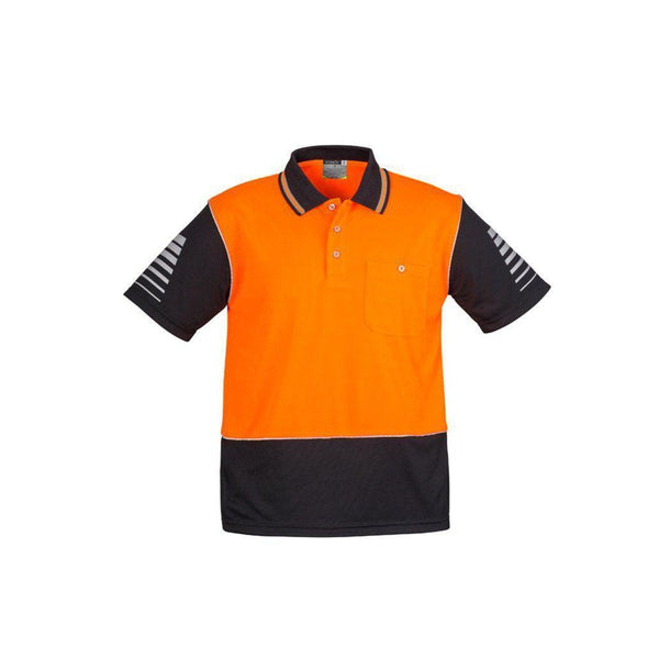 Syzmik Mens HiVis Zone Short Sleeve Polo - ZH236-Queensland Workwear Supplies
