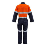 Syzmik Mens Orange Flame HRC 2 Hoop Taped Spliced Overall - ZC525-Queensland Workwear Supplies