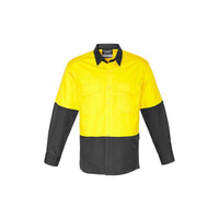 Syzmik Mens Rugged Cooling HiVis Spliced Shirt - ZW128-Queensland Workwear Supplies