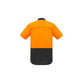 Syzmik Mens Rugged Cooling HiVis Spliced Short Sleeve Shirt - ZW815