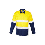 Syzmik Mens Rugged Cooling Taped HiVis Spliced Shirt - ZW129-Queensland Workwear Supplies