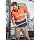 Syzmik Mens Rugged Cooling Taped HiVis Spliced Short Sleeve Shirt - ZW835