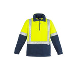 Syzmik Mens Taped Shoulder HiVis Polar Fleece Jumper - ZT462-Queensland Workwear Supplies