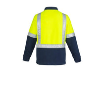 Syzmik Mens Taped Shoulder HiVis Polar Fleece Jumper - ZT462-Queensland Workwear Supplies