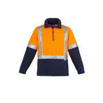 Syzmik Mens Taped Shoulder HiVis Polar Fleece Jumper - ZT462-Queensland Workwear Supplies