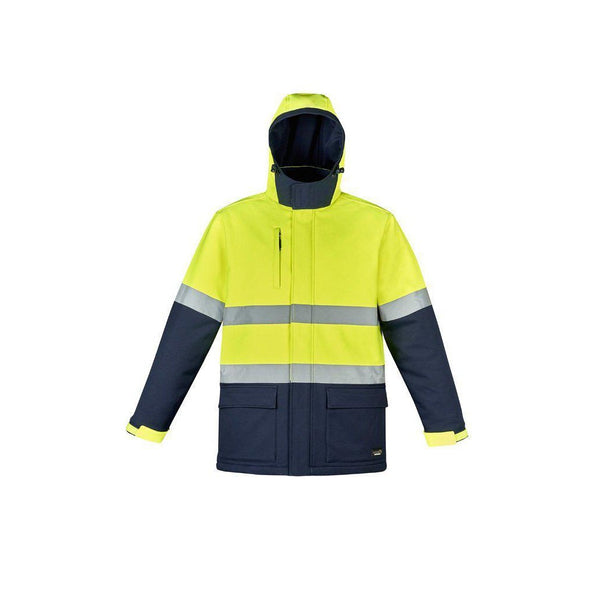 Syzmik Unisex Hi Vis Antarctic Softshell Taped Jacket - ZJ553-Queensland Workwear Supplies