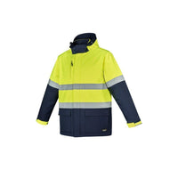 Syzmik Unisex Hi Vis Antarctic Softshell Taped Jacket - ZJ553-Queensland Workwear Supplies