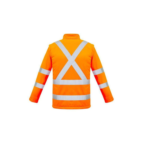 Syzmik Unisex HiVis 2-in-1 x Back Softshell Jacket - ZJ680-Queensland Workwear Supplies