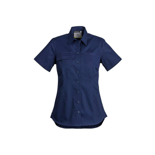 Syzmik Womens Lightweight Tradie Short Sleeve Shirt - ZWL120-Queensland Workwear Supplies