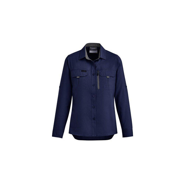 Syzmik Womens Outdoor Long Sleeve Shirt - ZW760-Queensland Workwear Supplies