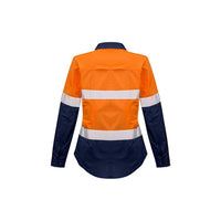 Syzmik Womens Rugged Cooling Taped HiVis Spliced Shirt - ZW720-Queensland Workwear Supplies