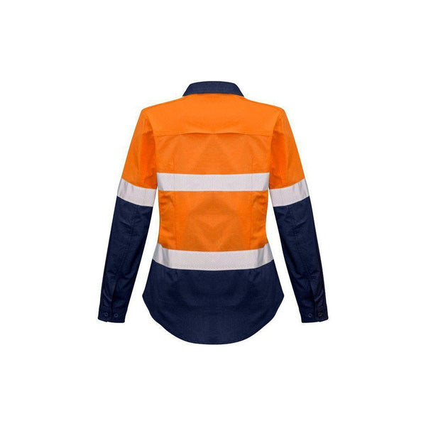 Syzmik Womens Rugged Cooling Taped HiVis Spliced Shirt - ZW720-Queensland Workwear Supplies