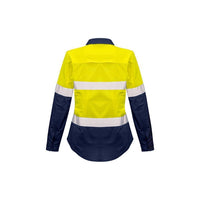 Syzmik Womens Rugged Cooling Taped HiVis Spliced Shirt - ZW720-Queensland Workwear Supplies