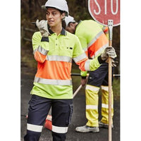 Syzmik Womens Taped HiVis Pants - ZP720-Queensland Workwear Supplies