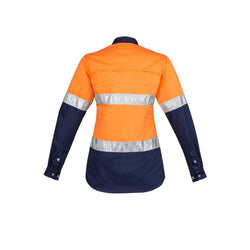 Syzmik Womens Taped HiVis Spliced Industrial Shirt - ZWL123