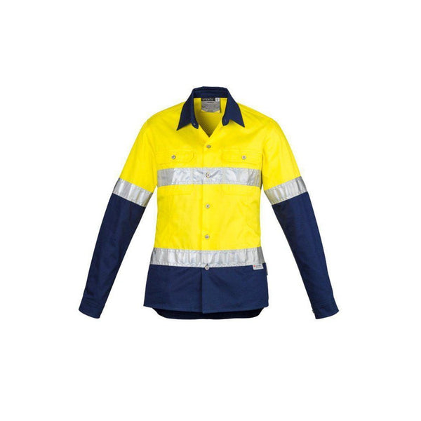 Syzmik Womens Taped HiVis Spliced Industrial Shirt - ZWL123-Queensland Workwear Supplies