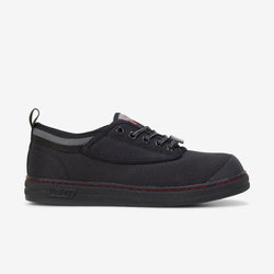 Volleys Black Steel Cap Shoes - 600073