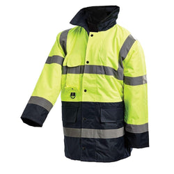 Workit Taped HiVis 3/4 Length Oange/Navy Jacket - 3002