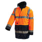 Workit Taped HiVis 3/4 Length Oange/Navy Jacket - 3002